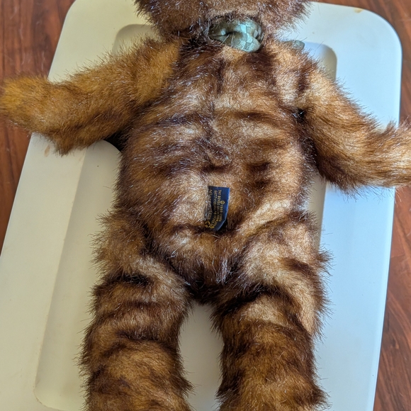 Collectible Boyds Bears Brown Stuffed Animal with Green Ribbon - Picture 4 of 5